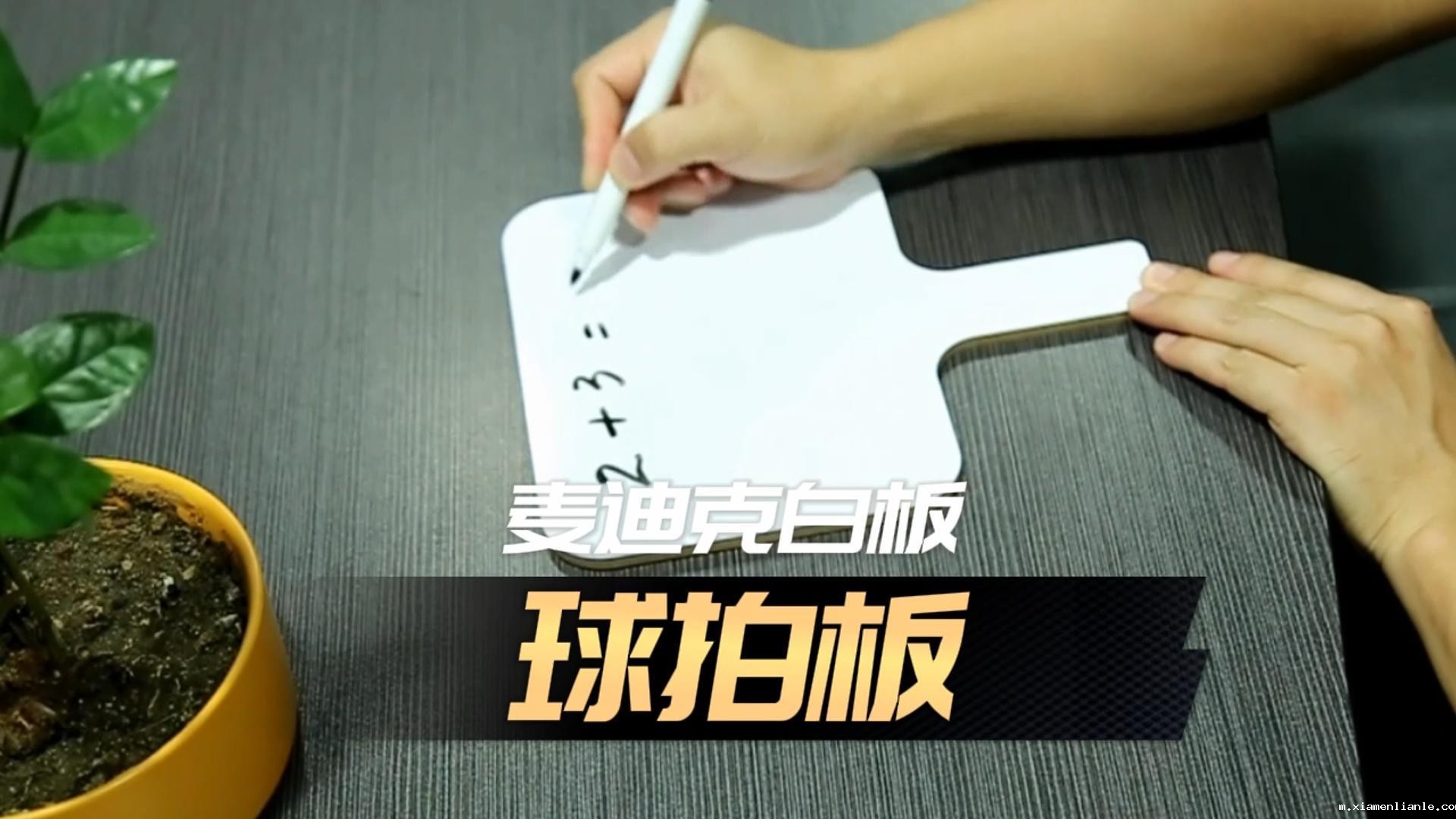 「视频讲解」异形双面球拍白板，手举答题板