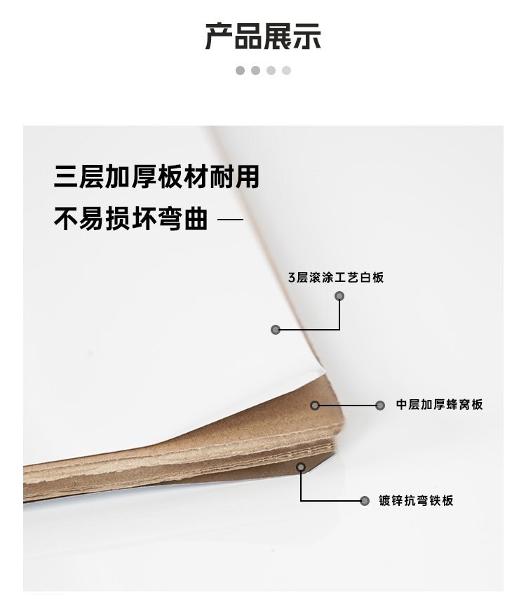 M92双向双面悬挂磁吸写字白板产品展示