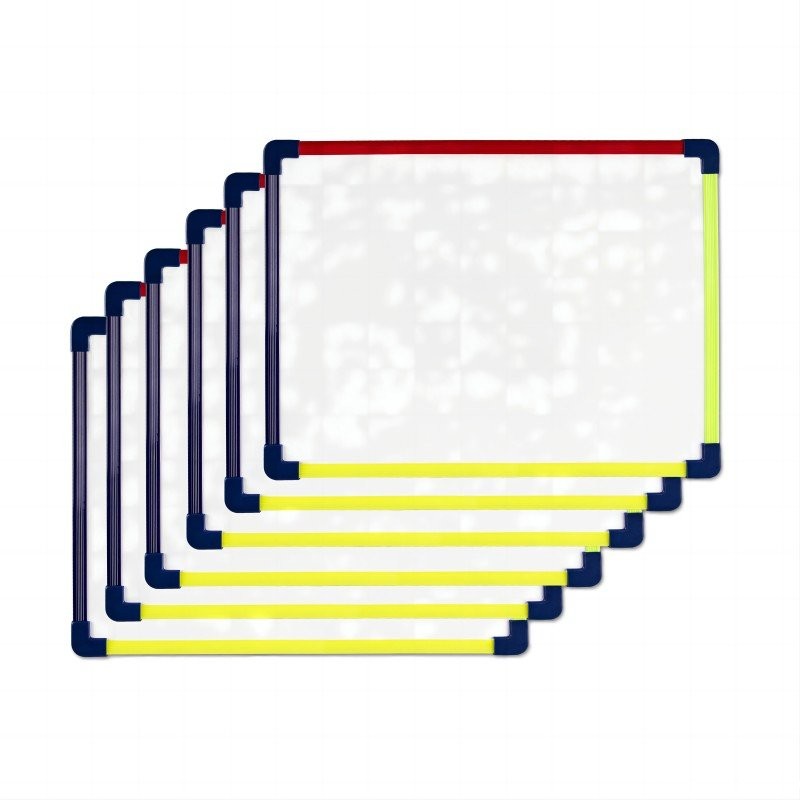 跨境9x12英寸小彩虹塑料框便携儿童白板