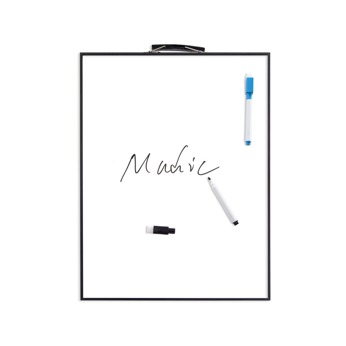 窄边框便携手提磁吸白板 双面书写干擦小白板