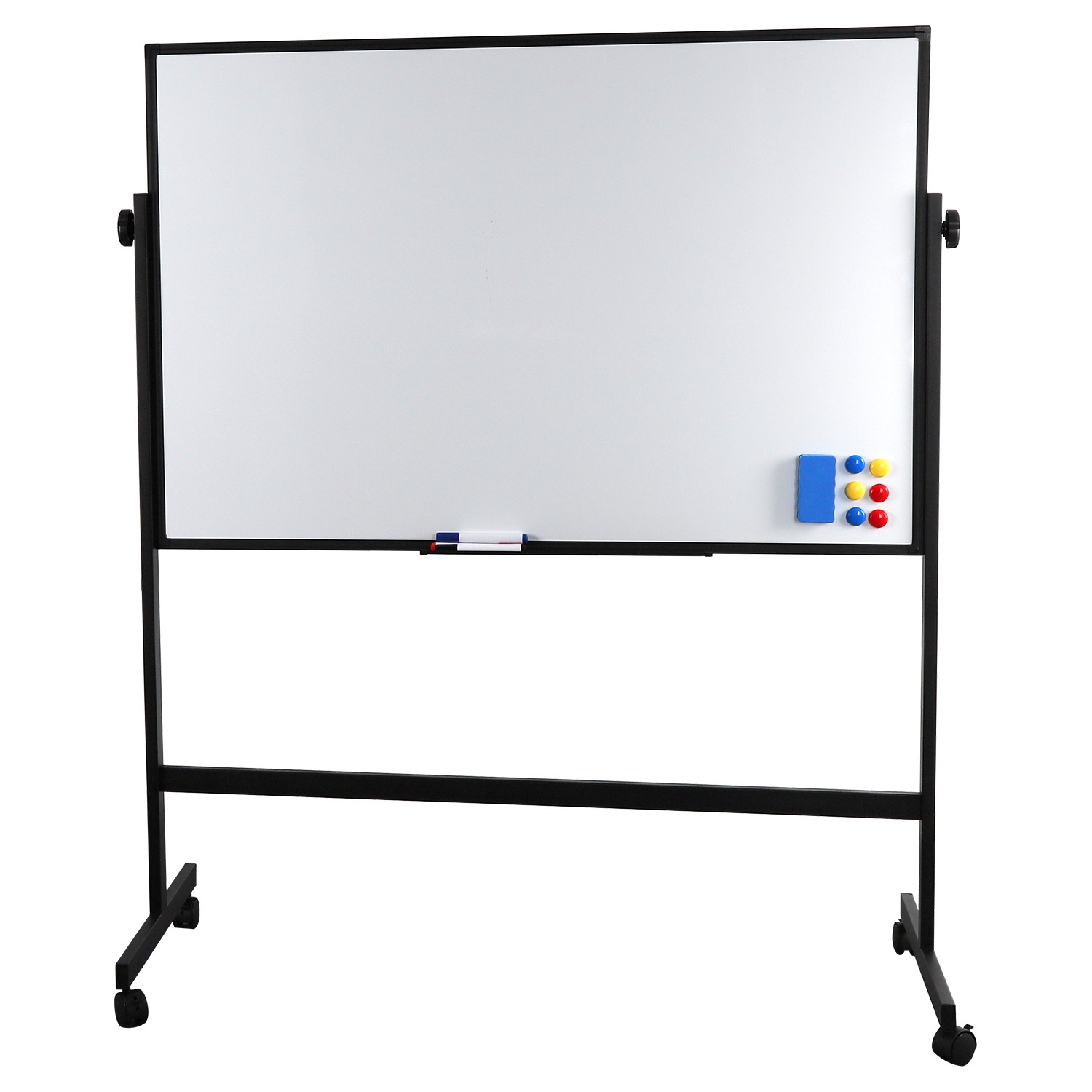 H型双面移动支架白板-90x120 90x180定制